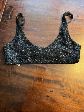 Edikted Black Sequin Bralette